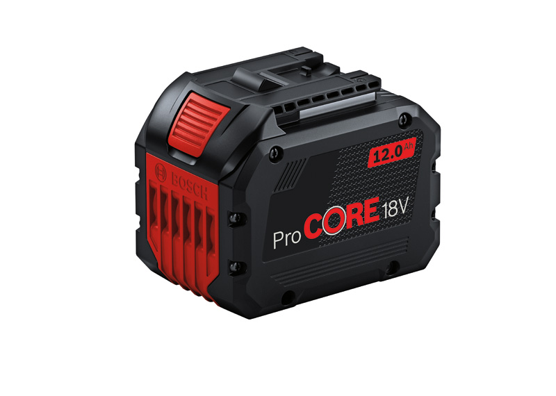 Bosch ProCORE18V 12,0 Ah Akkupack. Produktbild dynamisch