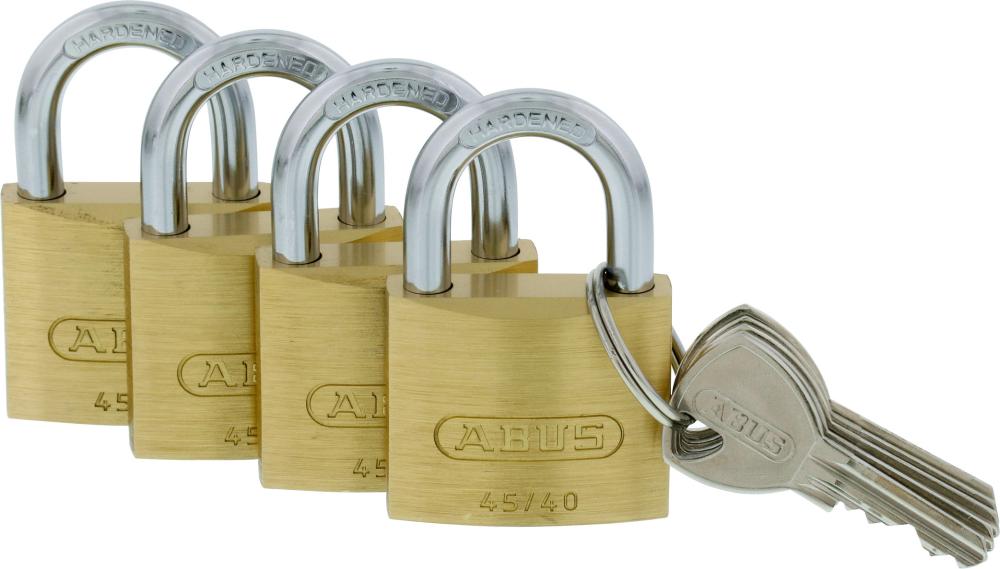 Vorhangschloss Messing Quad-Pack SB ABUS Vorhangschloss Messing Quad-Pack SB ABUS