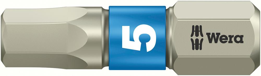 Bit rostfrei 1/4" DIN 3126 C6,3 Innensechskant 5x25mm Wera Bit rostfrei 1/4" DIN 3126 C6,3 Innensechskant 5x25mm Wera
