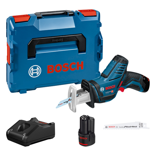 Akku-Säbelsägen-Set GSA 12V-14 von Bosch . Produktbild Lieferumfang