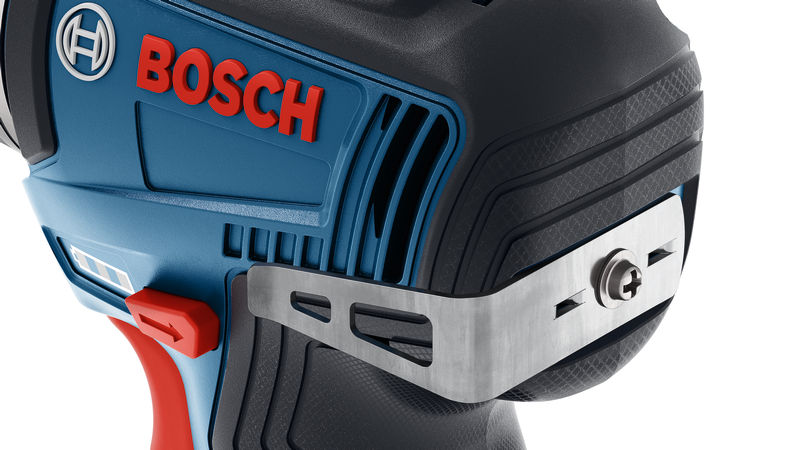 Bosch Akku-Bohrschraubergriff mit Metall-Gürtelclip. Produkt-Detailbild