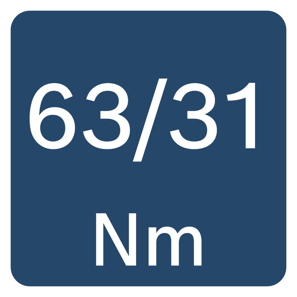 63/31 Nm Drehmoment Logo/Symbolbild