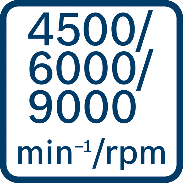 4500 6000 9000 U/min Logo/Symbolbild