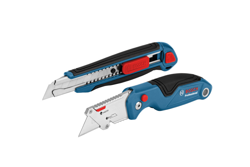 Bosch Messerset 2-teilig, Allzweck- und Klappmesser. Produktbild dynamisch