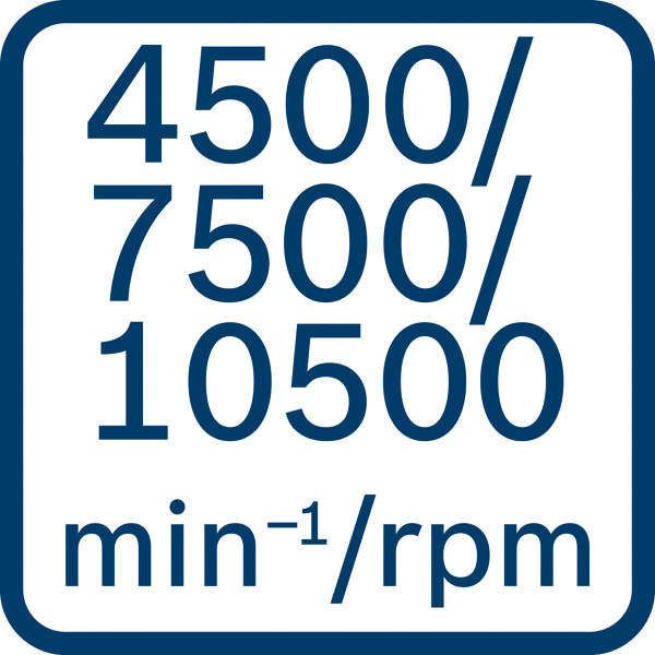 4500 7500 10500 U/min Logo/Symbolbild