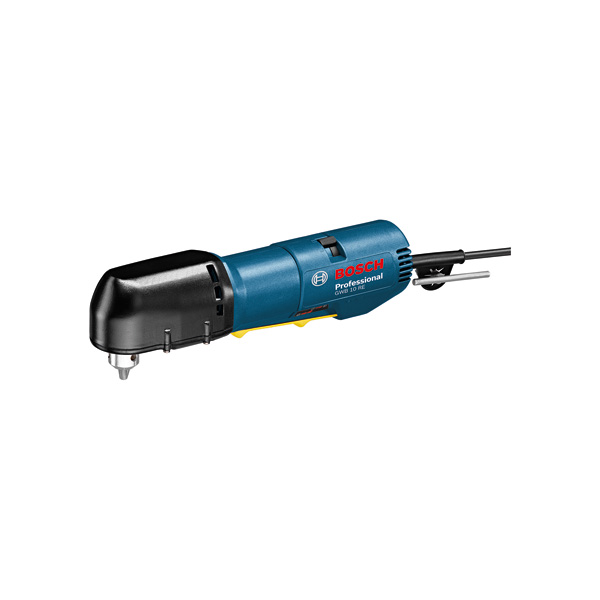 Bosch Winkelbohrmaschine GWB 10 RE für enge Stellen. Produktbild Lieferumfang