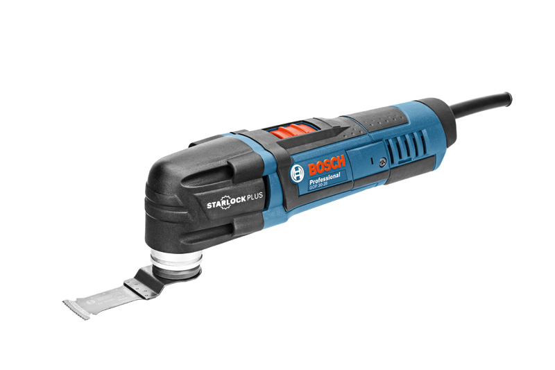 Bosch GOP 30-28 Multifunktionswerkzeug mit Starlock Plus-Klinge. Produktbild dynamisch
