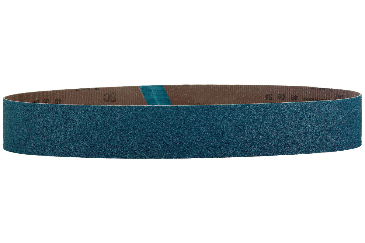 10 Schleifbänder 30 x 533 mm, P80, Zirkonkorund, für Akku-Rohrbandschleifer (626285000)