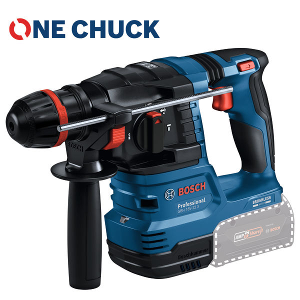 Bosch GBH 18V-22 X Akku-Bohrhammer mit ONECHUCK. Produktbild