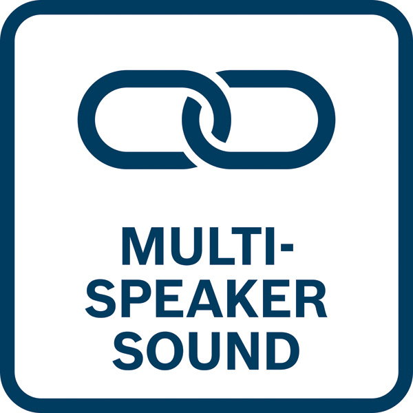 Mehrlautsprecher-Sound Logo/Symbolbild
