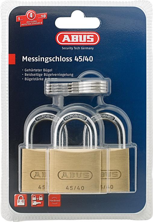 Vorhangschloss Messing Triples SB ABUS Vorhangschloss Messing Triples SB ABUS